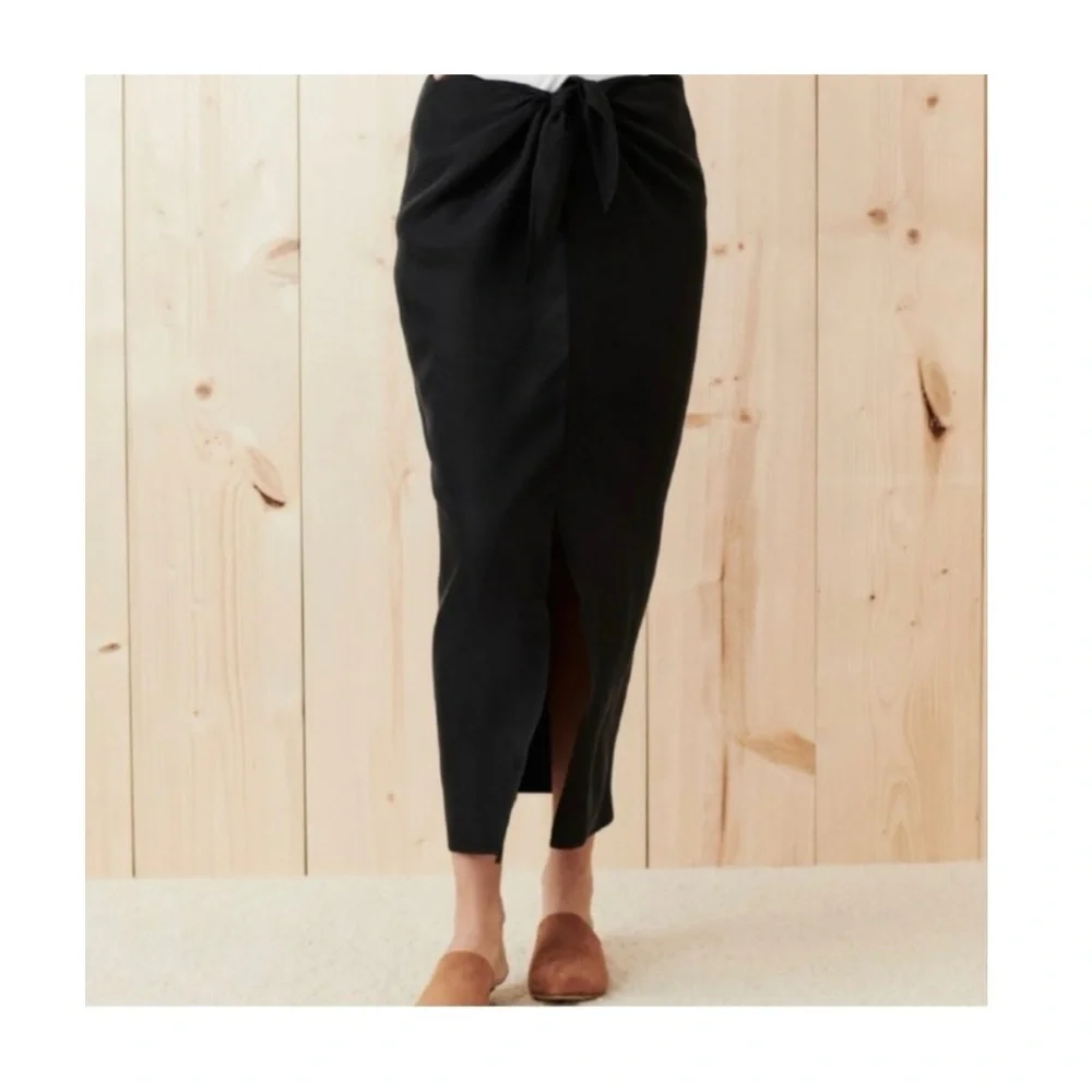 Jenni Kayne Waist Tie Midi Skirt